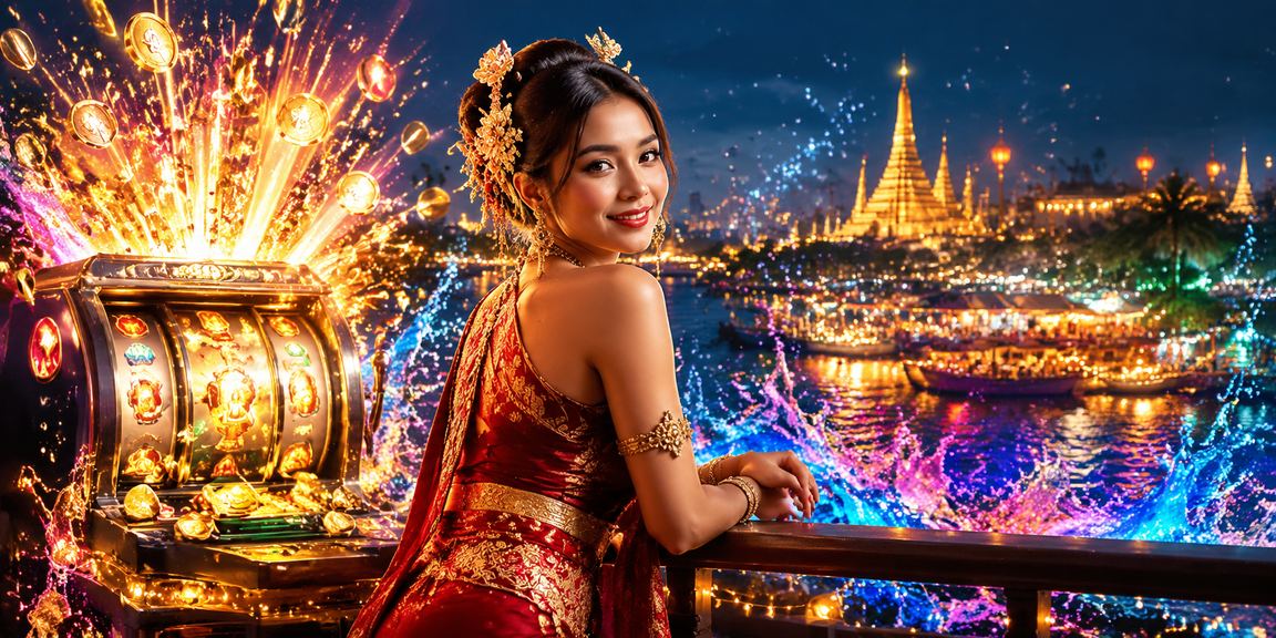 မြန်မာ့သင်္ကြန်ပွဲတော်တွင် စလော့ဂိမ်းကစားနေသူ